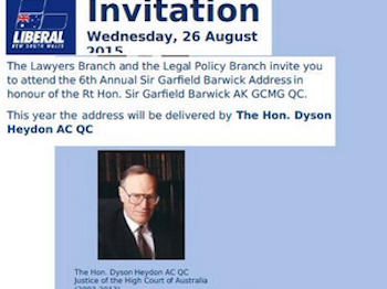 Dyson Heydon and the MSM