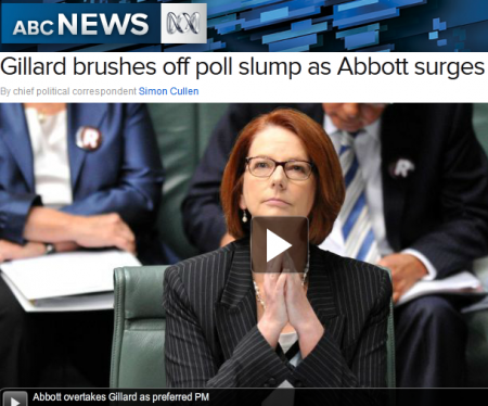 The way ABC ONline reported the latest poll, seven months out from the election.