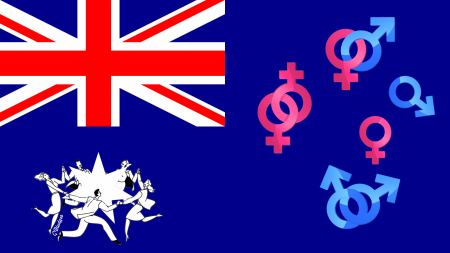 australian flag male female