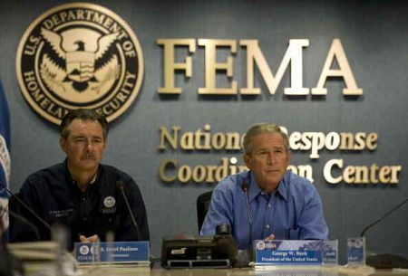 Bush Delivers Remarks About Hurricane Gustav At FEMA Headquarters