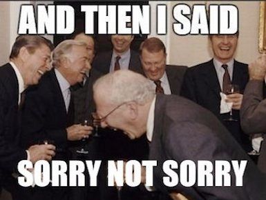 Banks apologise for crimes: Sorry not sorry