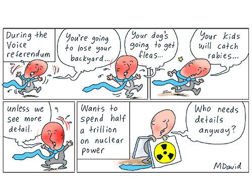 Dutton's nuclear plan can only exist in a broken democratic system