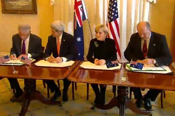 U.S. military agreement setting Australia up as launching pad for war