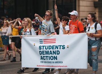 'No more thoughts and prayers': Students protest gun violence