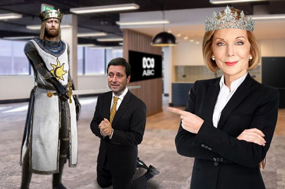 Queen Elizabeth, King Arthur and the knights of the ABC round table