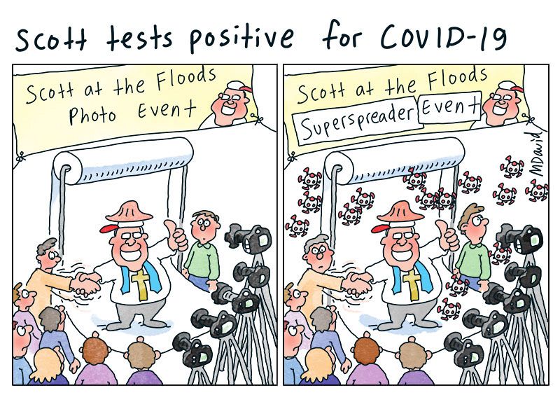 CARTOONS: Mark David is staying positive!