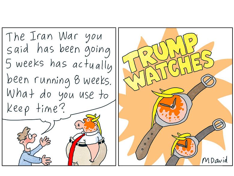 CARTOONS: Mark David's timing is off
