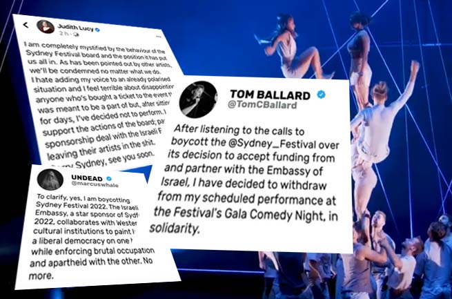 Mainstream media attacks Sydney Festival boycott