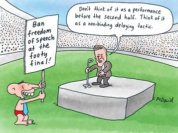 CARTOON: Abbott at the Grand Final