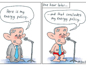 Lights may be on but nobody's home as Turnbull dumps Clean Energy Target