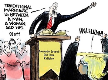 The Joyce affair: Media say they didn’t know about it until this week. No, really!