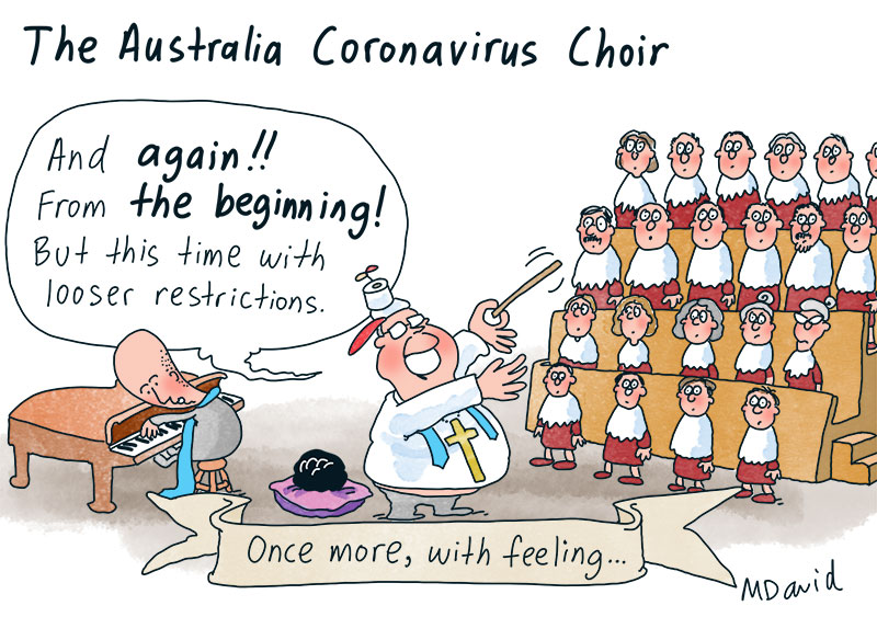 CARTOONS: Mark David and the coronavirus choir
