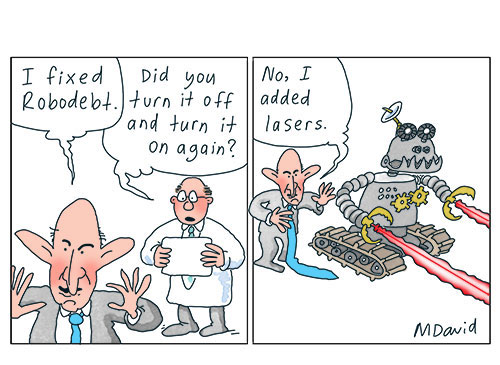 EDITORIAL: Porter, Tudge, Robert and Morrison's shameless Robodebt record