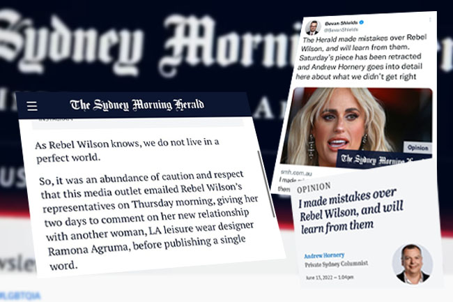 EDITORIAL: Trashing of Rebel Wilson's rights exposes media’s decency decline