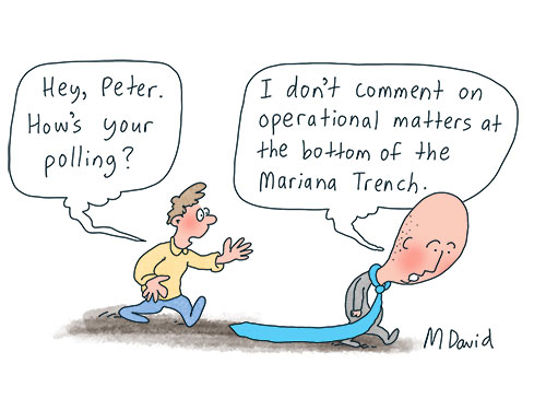 CARTOONS: Poll position  — Look's like Dutton's petering out!