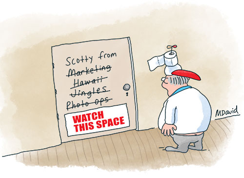 CARTOONS: Mark David is on a budget