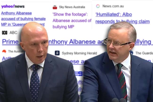 Press punishes PM after Dutton's delusional dig