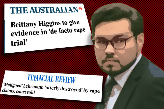 EDITORIAL: Bruce Lehrmann 'lights fires' in alleged rape cases and assorted legal stoushes