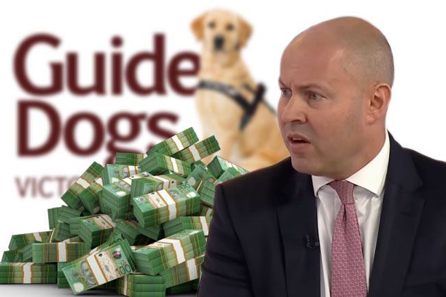 Guide Dogs hits $1 million a year slump over Frydenberg scandal