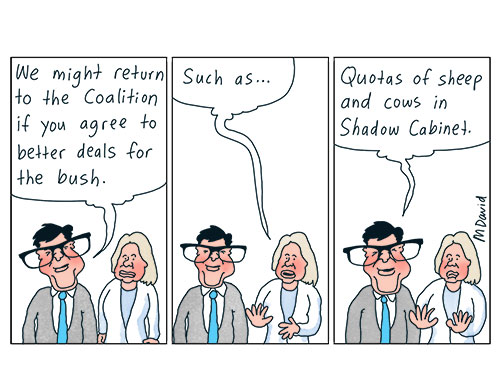 CARTOONS: Littleproud and Ley linger over new lineup