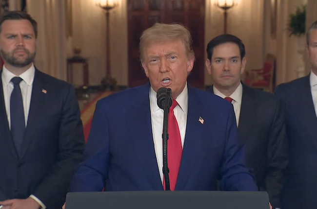 Trump is using Iran as a distraction