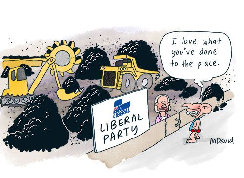 Liberals and News Corp in lock-step with interests of climate denying billionaires