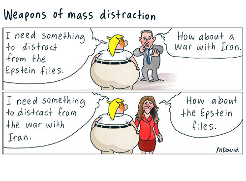 CARTOONS: Trump's latest weapons of mass 'distraction'
