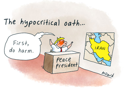 CARTOONS: Donald Trump is 'firing' off, mid-war