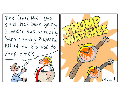 CARTOONS: Mark David's timing is off