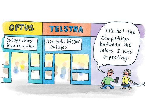 CARTOONS: Telstra's timing seems destined for failure