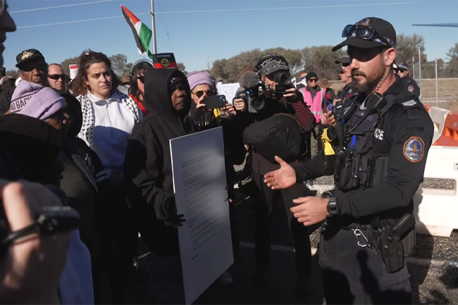 Close Pine Gap protesters challenge Australia's U.S. alliance