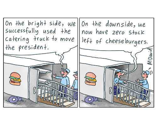 CARTOONS: Donald Trump shrugs off 'catering-gate'