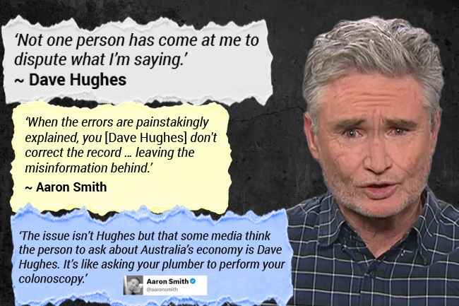 EDITORIAL: Neo-Liberal comic economics with Dave Hughes