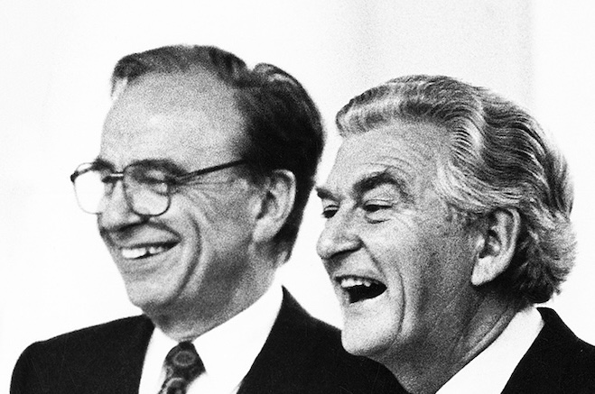 Bob Hawke and Rupert Murdoch — 'I'll have what he's having!'