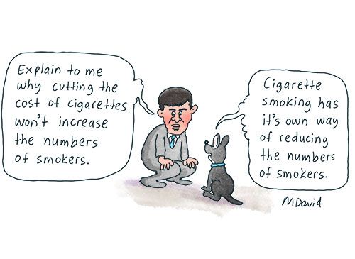 Coalition and One Nation's cheaper smokes crime-fighting con