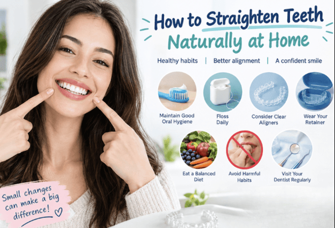 How to straighten teeth naturally at home