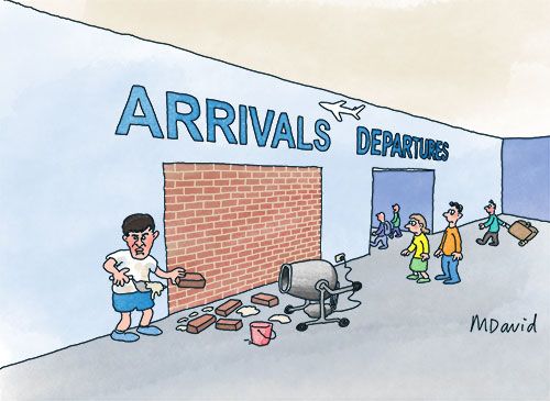CARTOONS: Angus Taylor hits a brick wall on immigration