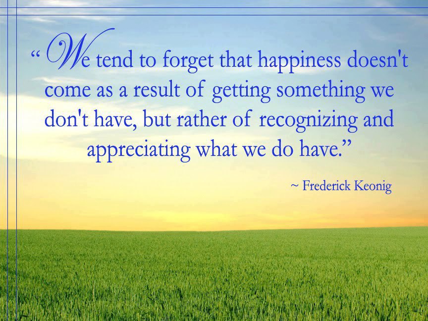 In pursuit of happiness