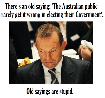 Tony Abbott continues to trash Australia’s reputation abroad