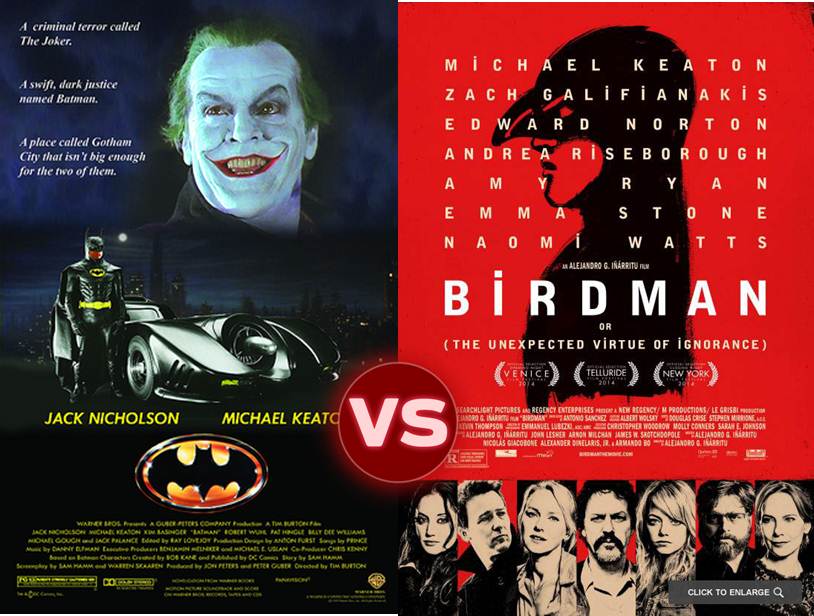 Screen Themes: Birdman vs Batman
