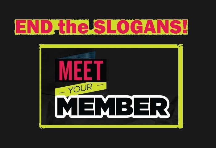 Stop the slogans