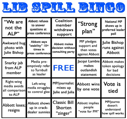 The Official Libspill Drinking Game