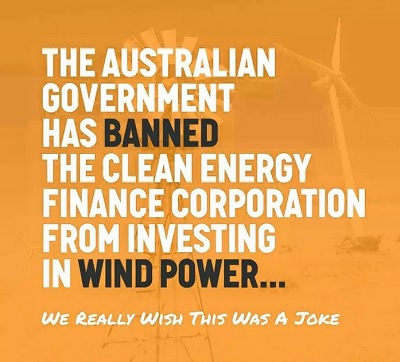 Tony's Abbott COALition war on wind and solar will never stop