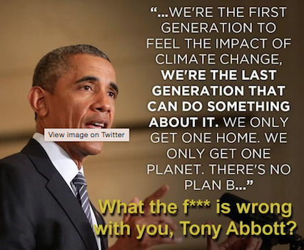 Bugger the science: Abbott aims for last place on emissions cuts