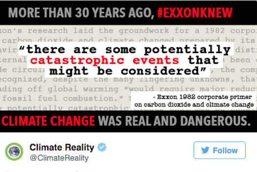 Exxon's long conspiracy of silence on global warming
