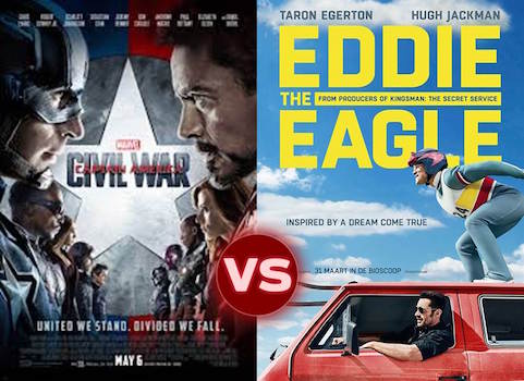 Screen Themes – Eddie The Eagle vs Captain America: Civil War