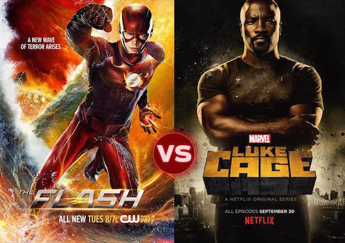 Screen Themes  — The Flash vs Luke Cage