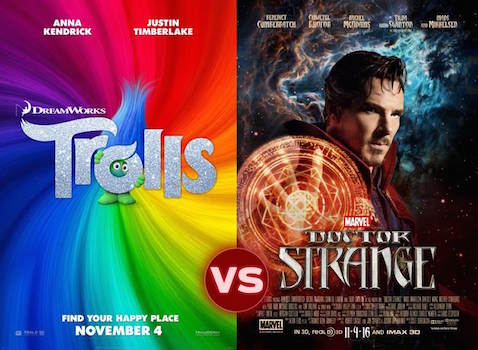 Screen Themes — Trolls vs Doctor Strange