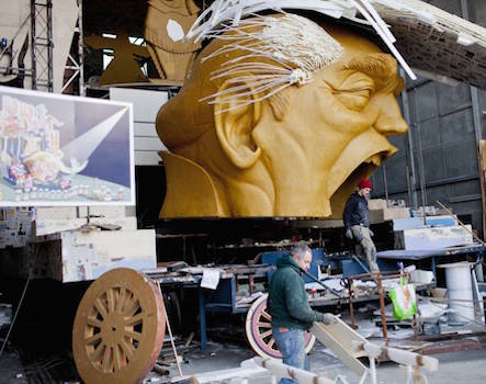 Donald Trump stars at the Carnival of Viareggio